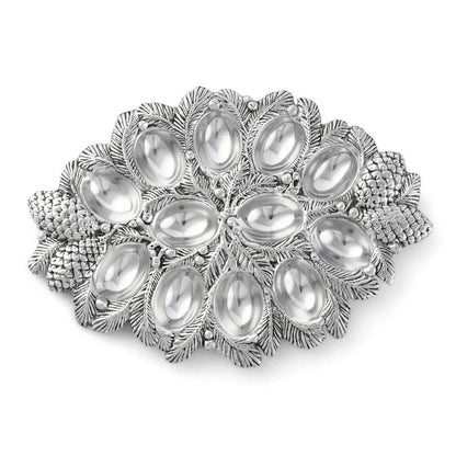 Pine Cone Forest Deviled Egg Server by Arthur Court Designs 2