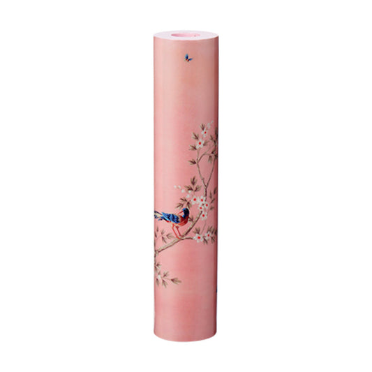 Pink Chinoiserie Candlestick by Addison Ross