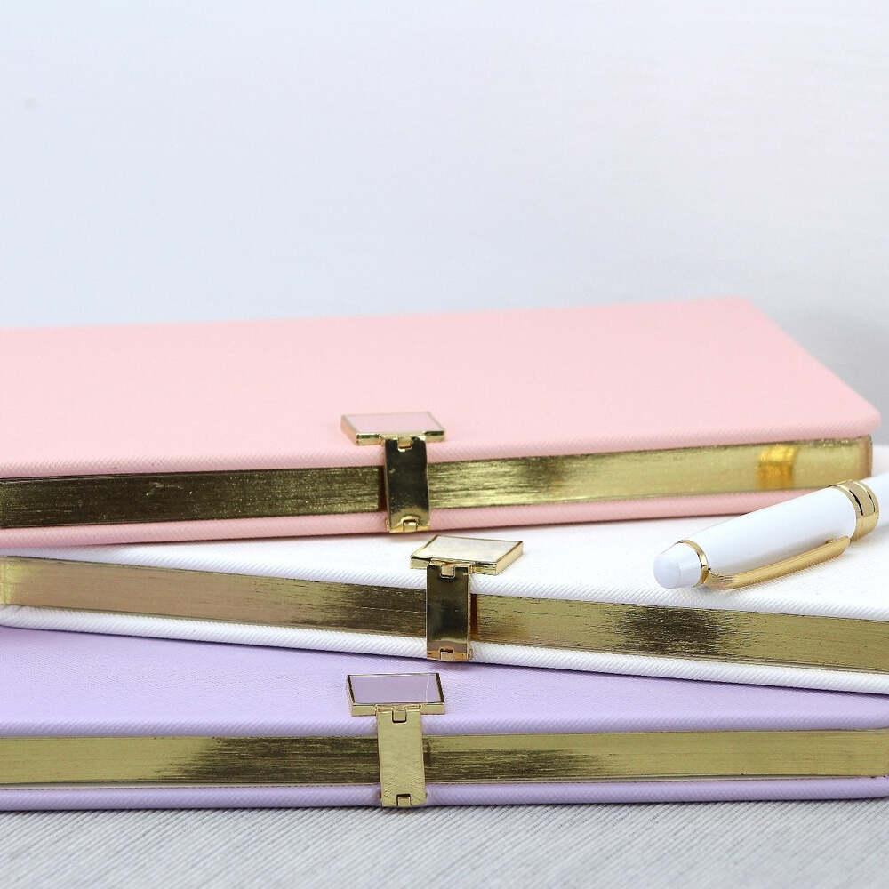 Pink & Gold A5 Notebook by Addison Ross Additional Image-4