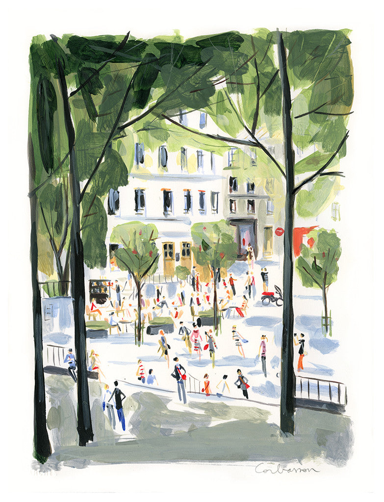 Place Emile Goudeau - Dominique Corbasson by Tiger Flower Studio Additional Image -