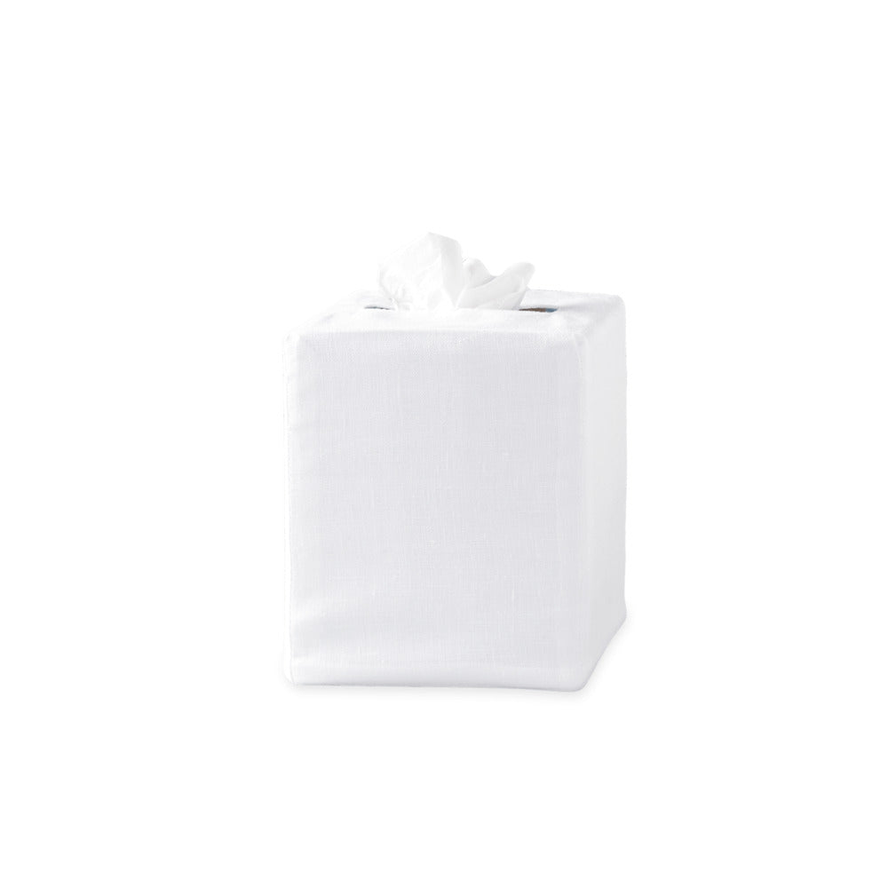 Plain Tissue Box Cover White 
