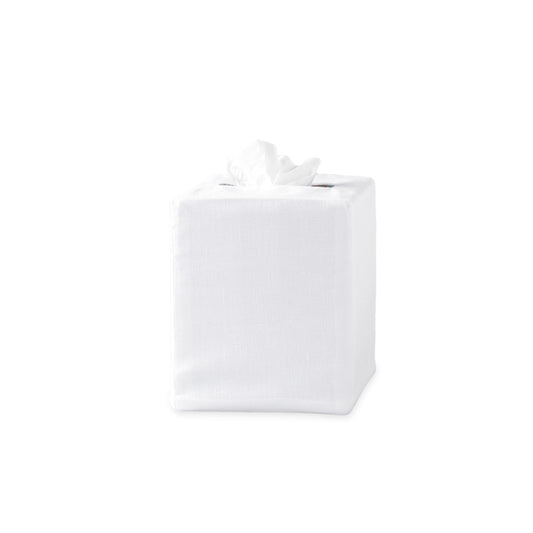 Plain Tissue Box Cover White 