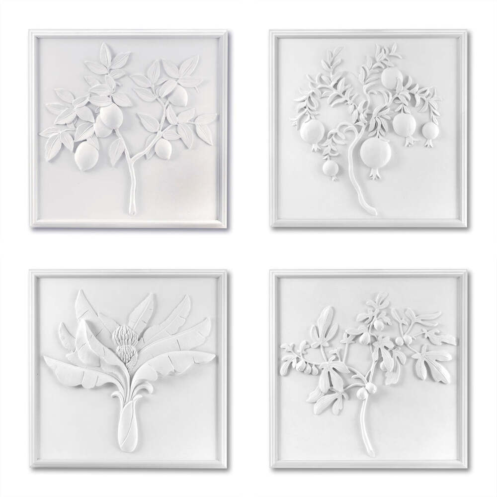 Plaster Panels 17.5" x 17.5" - Set of 4 by Bunny Williams Home