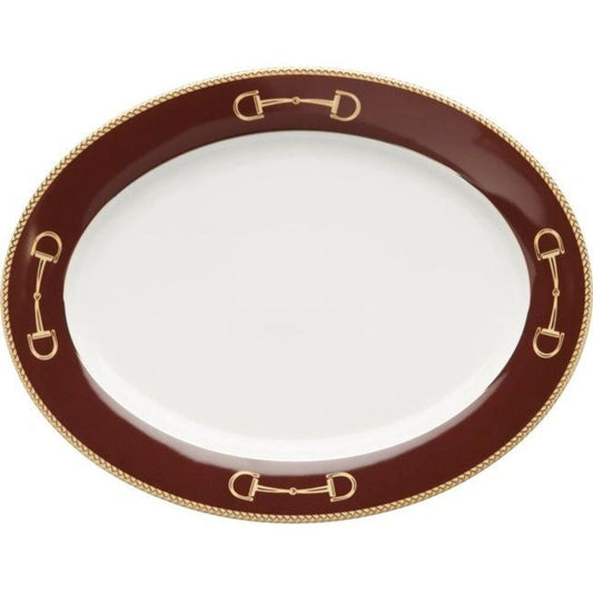 Platter Cheval Chestnut Brown by Julie Wear 