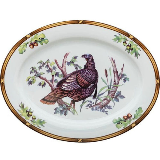 Platter Wild Turkey Game Birds by Julie Wear 