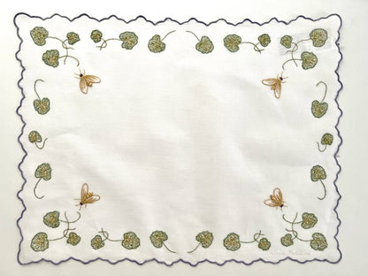 PM12 - Hand Embroidered Placemat by Anna Weatherley