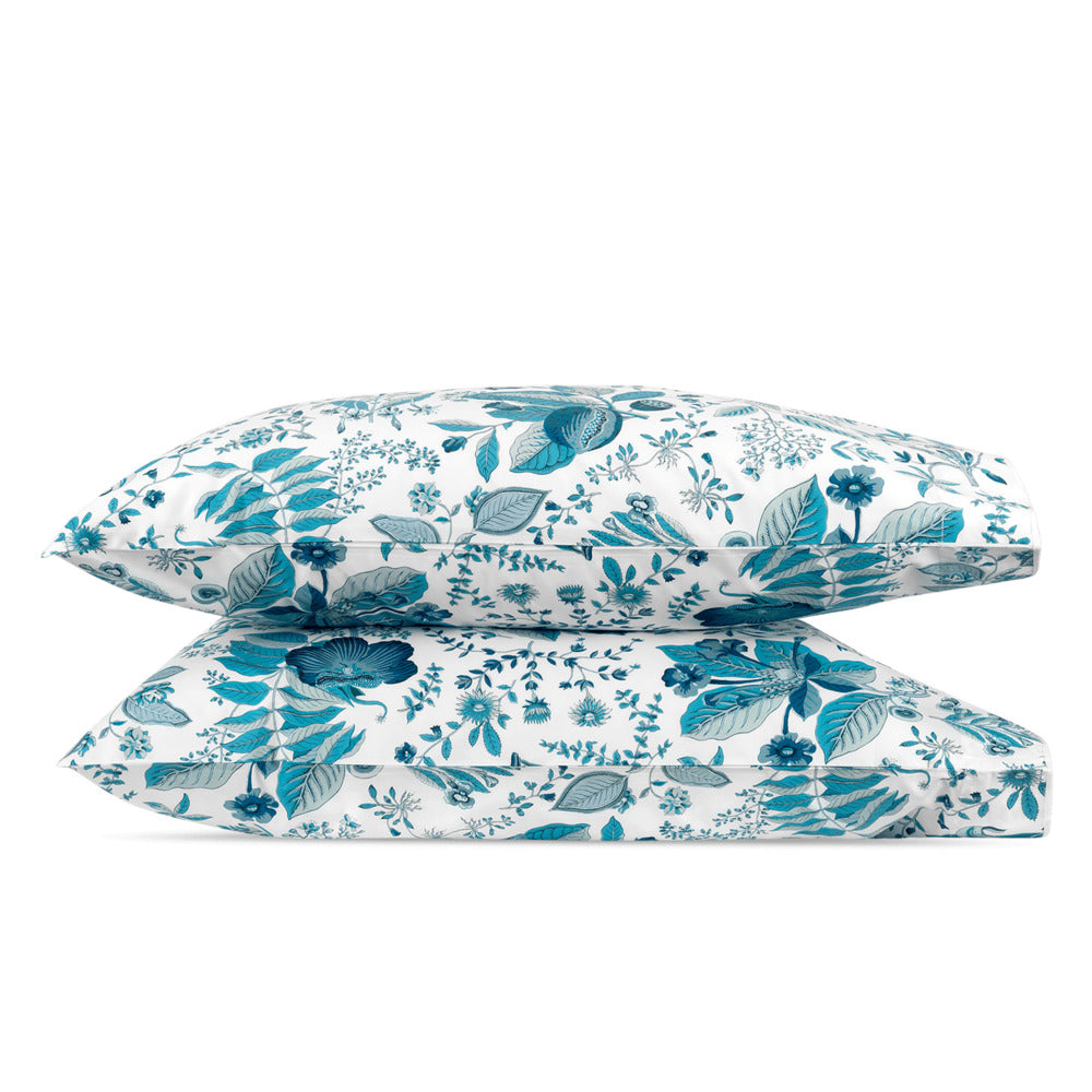 Pomegranate Pillowcase Pair Prussian Blue 