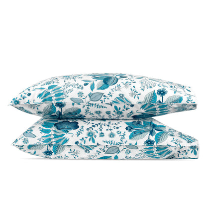 Pomegranate Pillowcase Pair Prussian Blue 