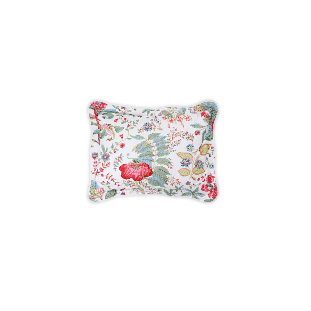 Pomegranate Sham Pink Coral Quilted Boudoir 