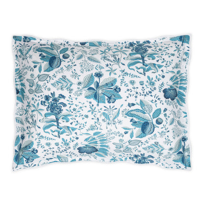 Pomegranate Sham Prussian Blue Oversize Euro 