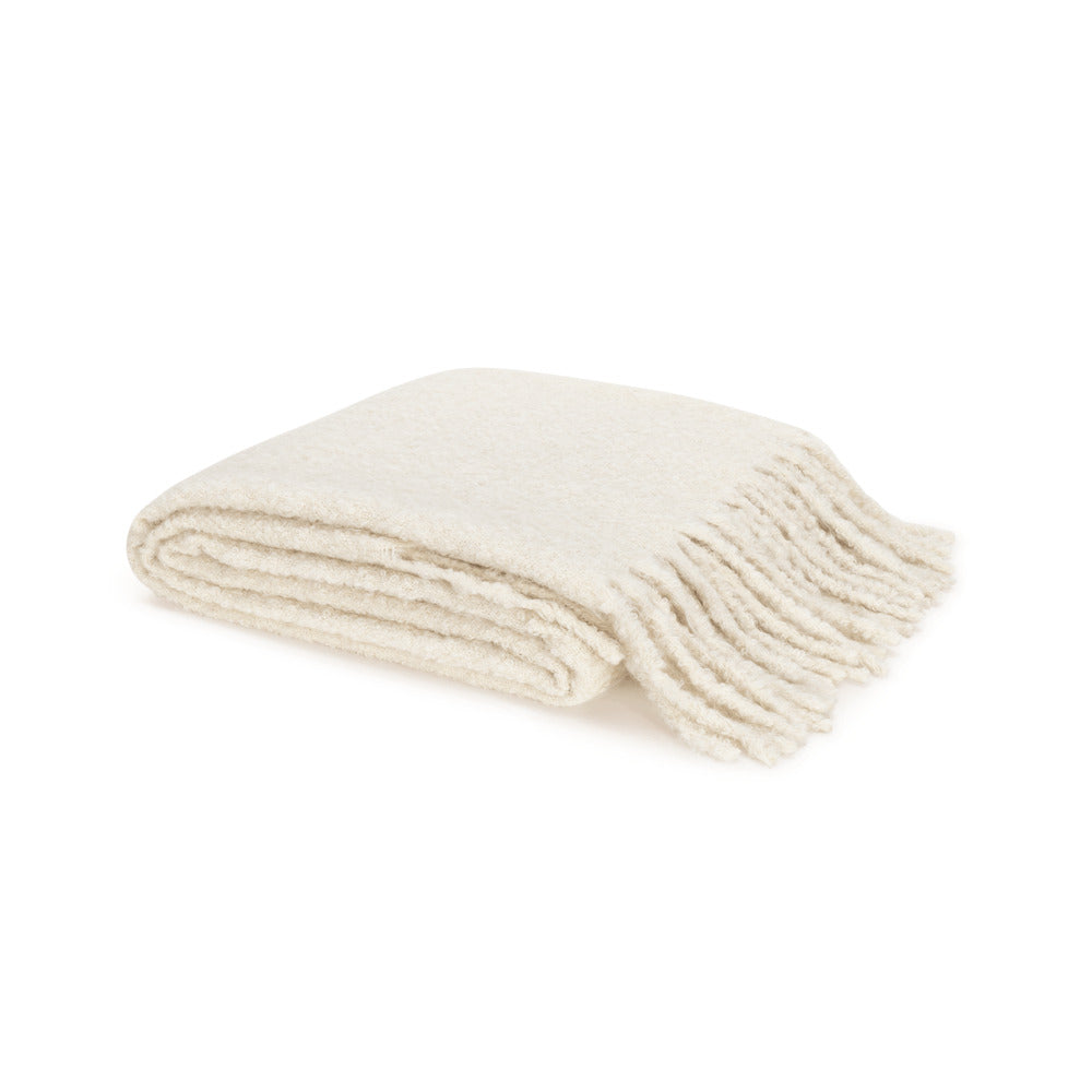 Poncho Throw Parchment 