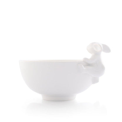 Porcelain Climbing Bunny Candy / Dip Bowl by Arthur Court Designs