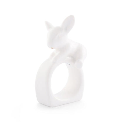 Porcelain Climbing Bunny Napkin Rings - Set of 4 by Arthur Court Designs 1