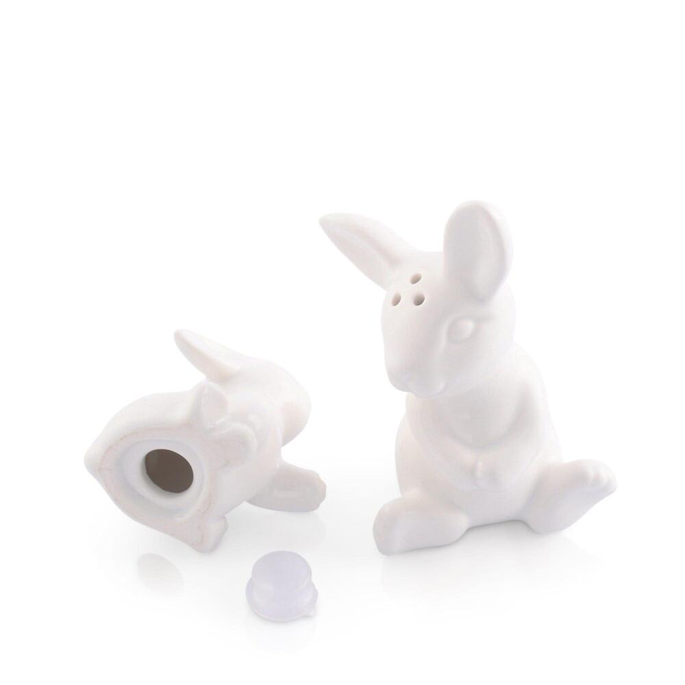 Porcelain Mother and Son Bunny Salt & Pepper by Arthur Court Designs 4