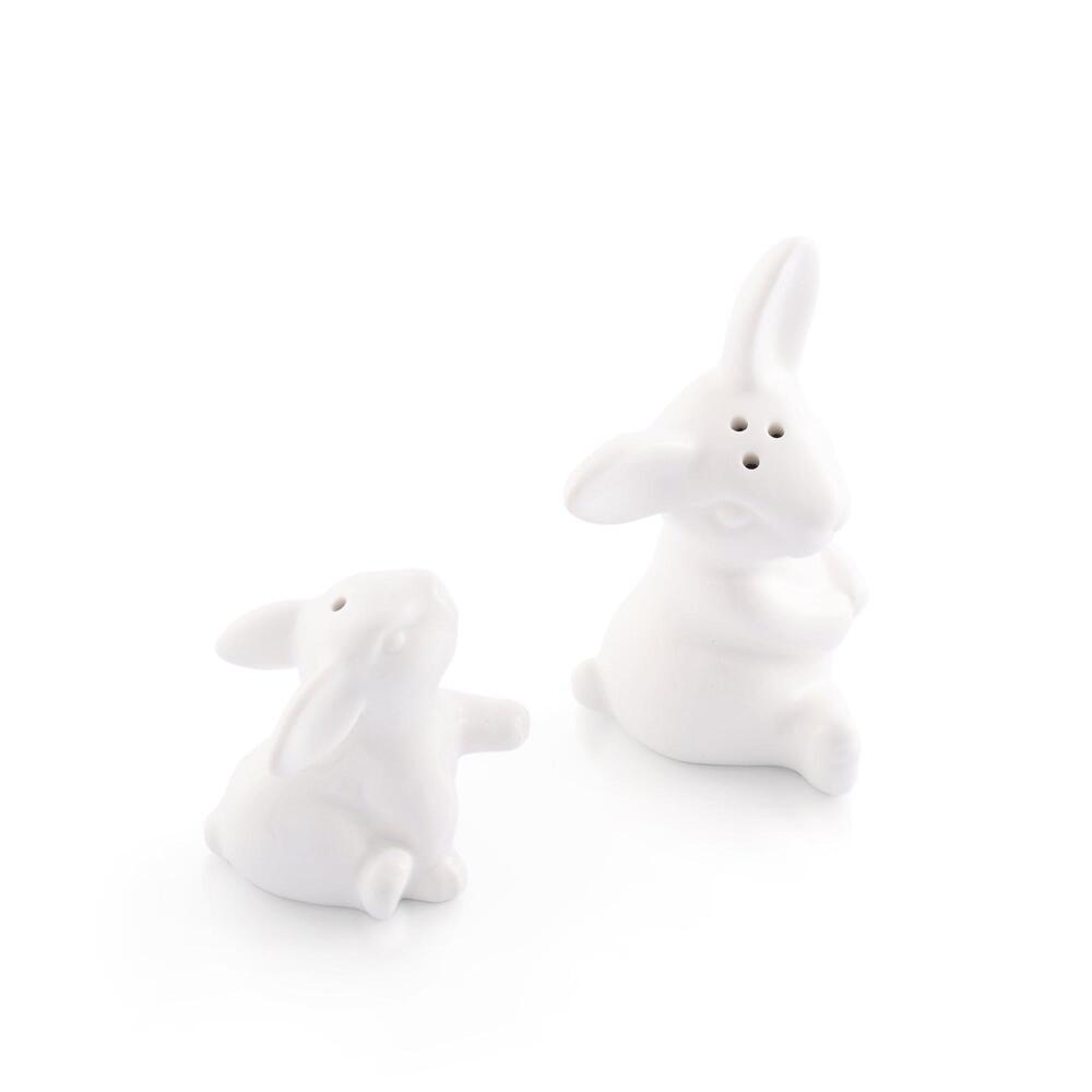 Porcelain Mother and Son Bunny Salt & Pepper by Arthur Court Designs 5