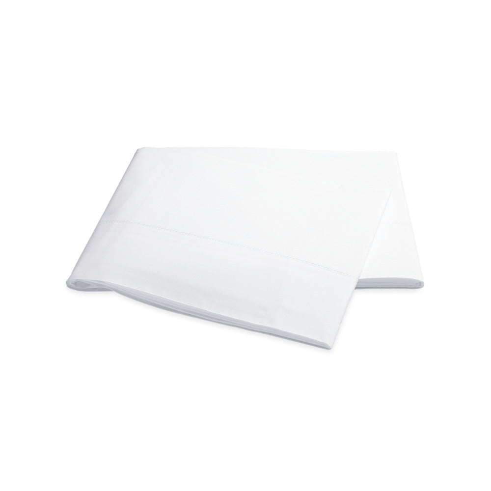 Positano Hemstitch Flat Sheet White 