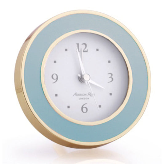 Powder Blue & Gold Alarm Clock by Addison Ross