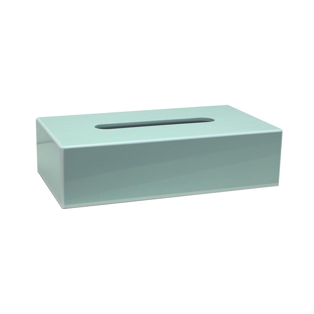 Powder Blue Rectangular Tissue Box 10"x4" by Addison Ross