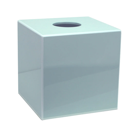 Powder Blue Square Tissue Box 5.5"x5.5" by Addison Ross
