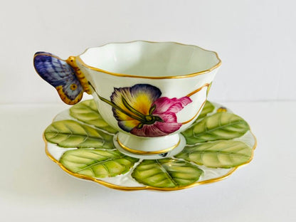 PP77 - Butterfly Handle Cup & Saucer by Anna Weatherley