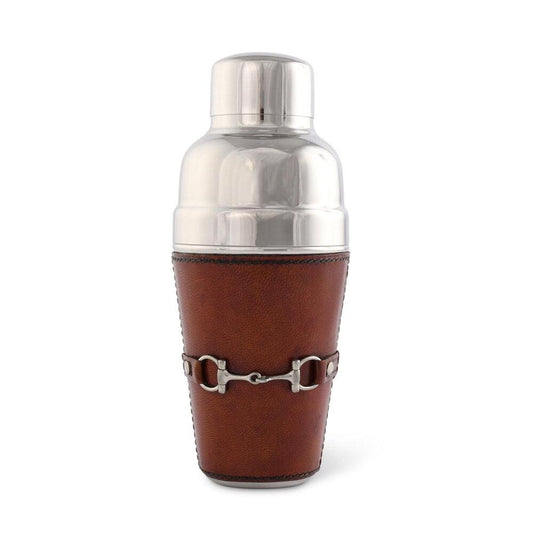 Premium Genuine Leather Equestrian Bit Cocktail Shaker by Vagabond House 