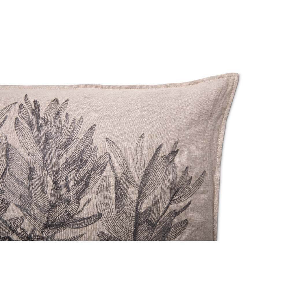 Protea Bos Embroidered Pillow by Ngala Trading Company Additional Image - 1