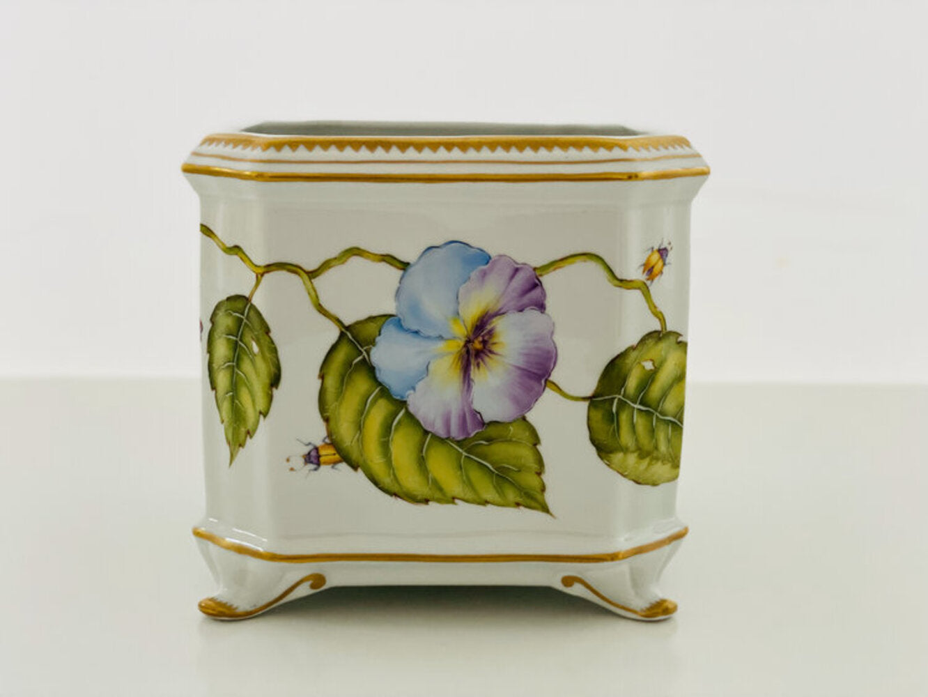 PT514 - One Of A Kind Square Cachepot/Planter by Anna Weatherley 1