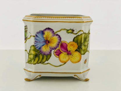 PT514 - One Of A Kind Square Cachepot/Planter by Anna Weatherley