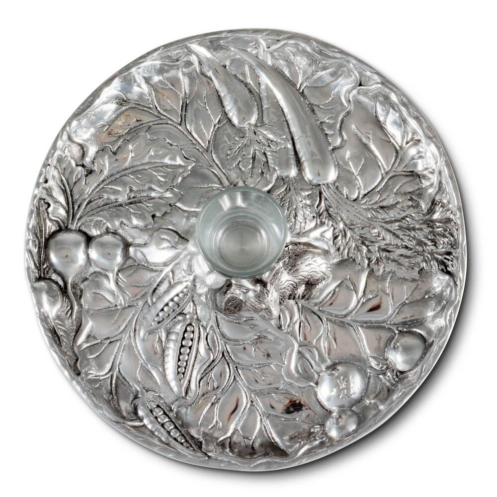 Arthur Court Designs Rabbit Pattern Tidbit Tray