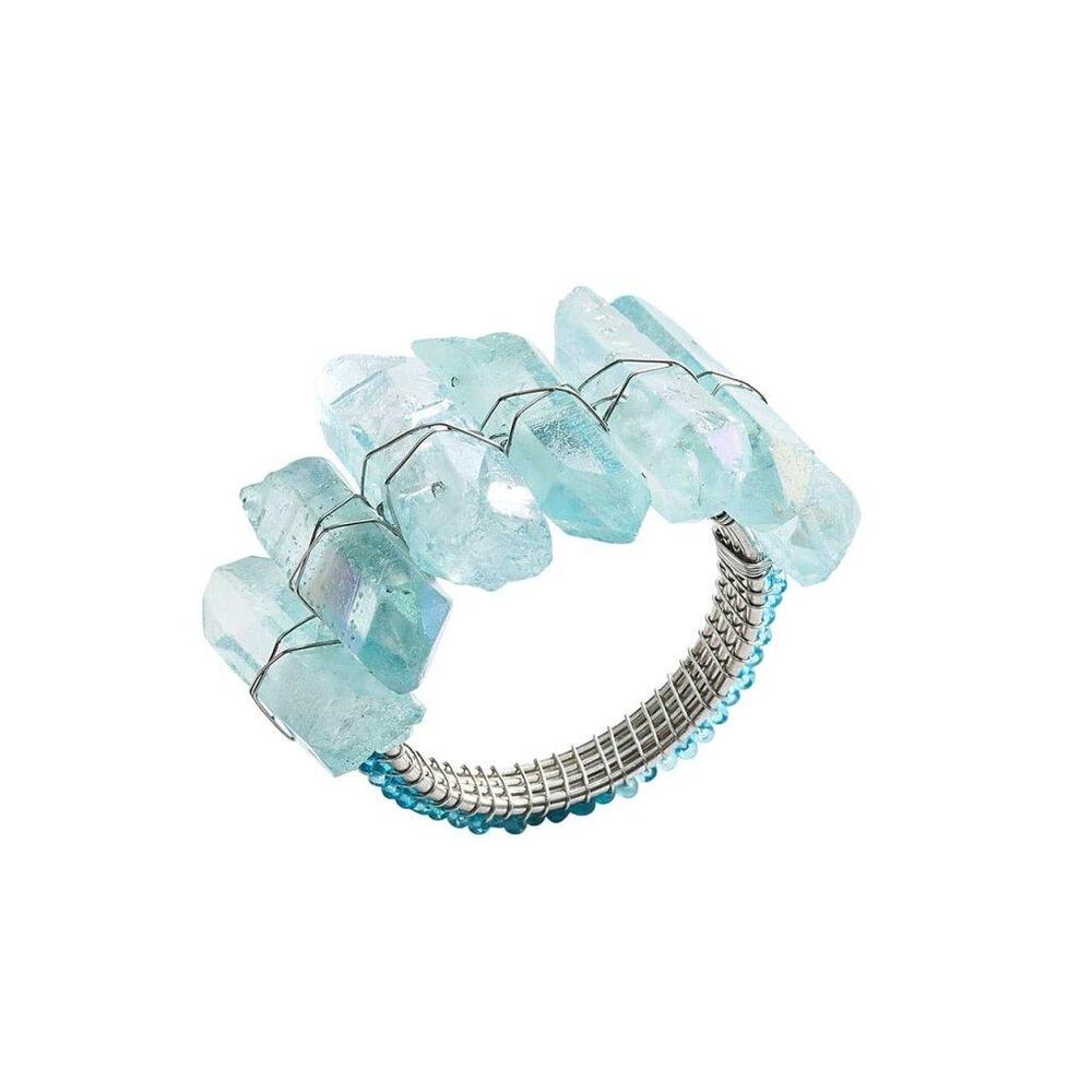 Radiant Napkin Ring - Set of 4 Seafoam by Kim Seybert 10