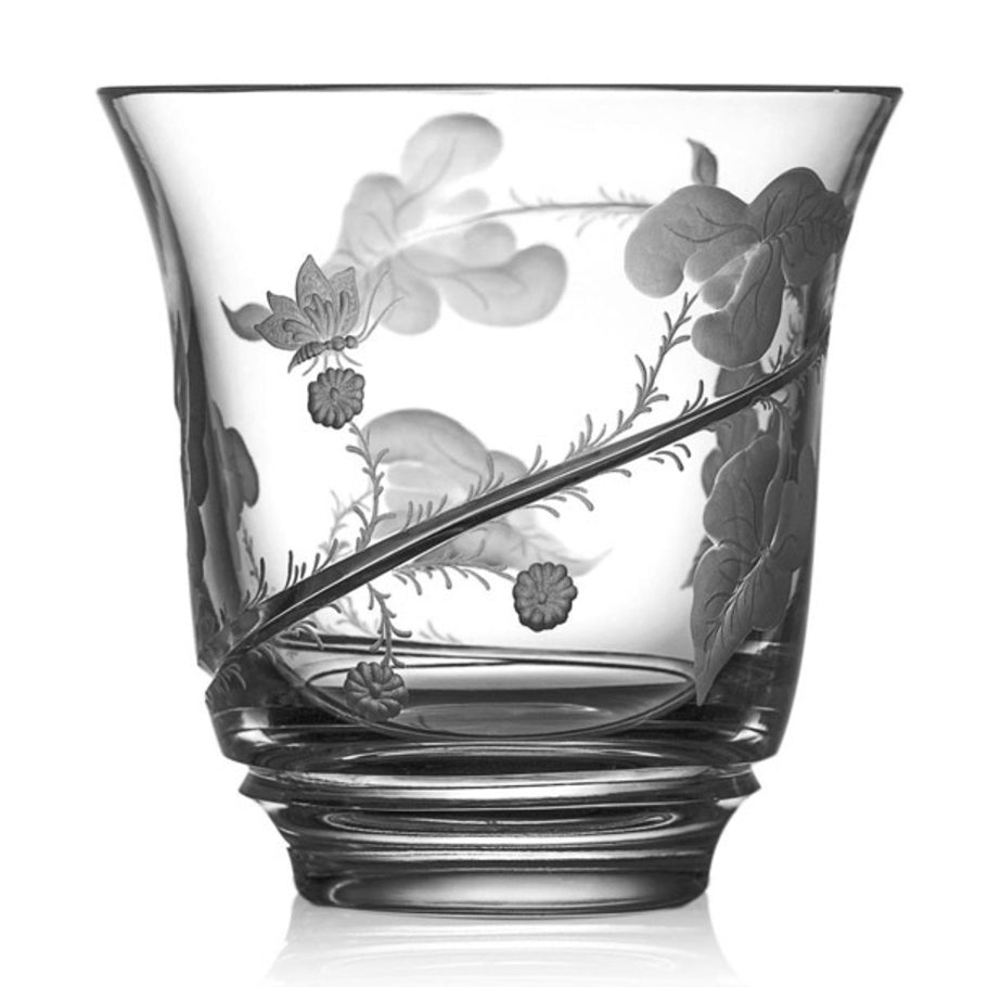 Rain Forest Clear Double Old Fashioned Glass By Varga Crystal Sallie Home