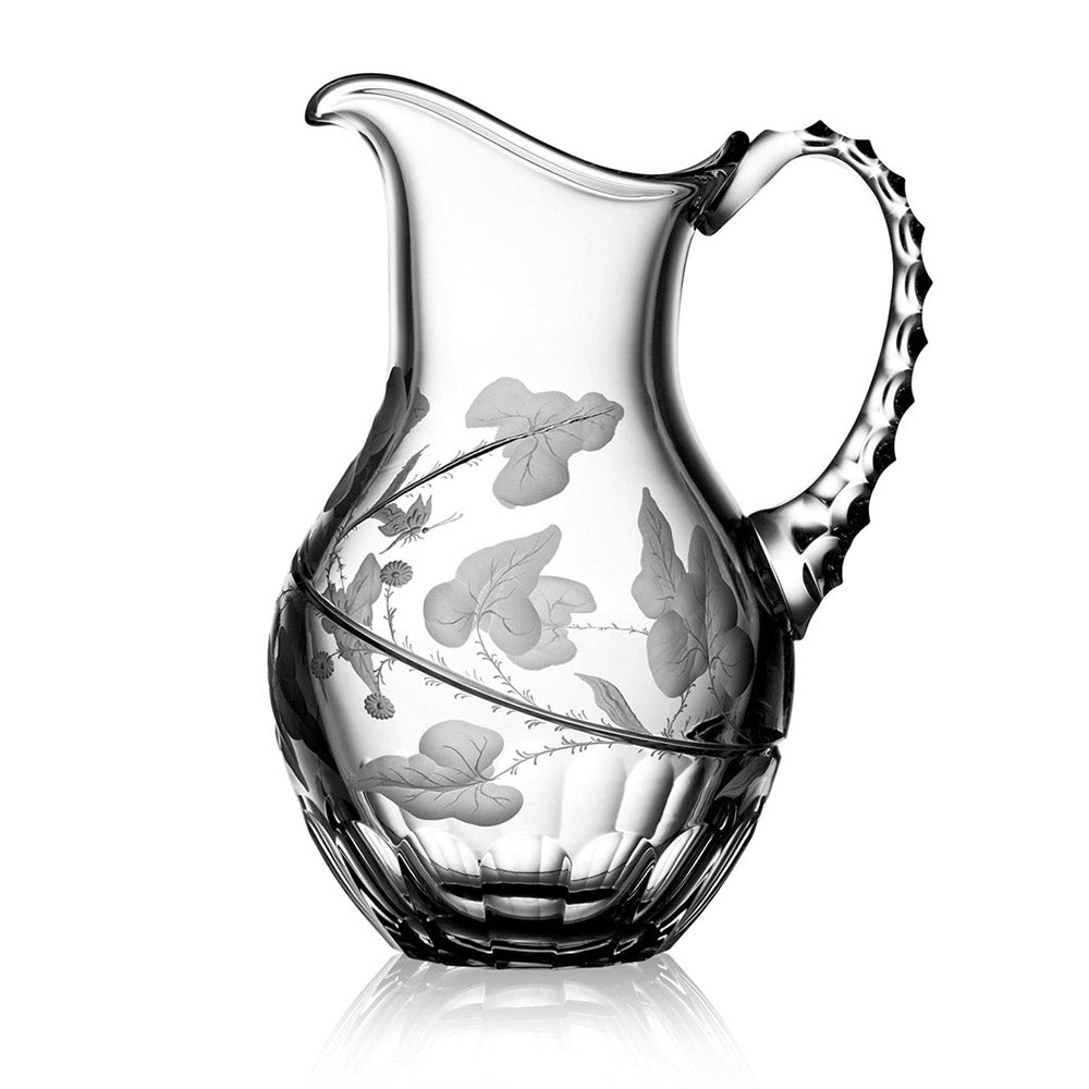 Rain Forest Clear Water Pitcher 1.0 Liter by Varga Crystal – Sallie Home