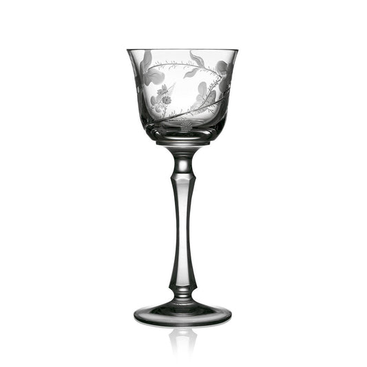 Rain Forest Clear Wine Glass by Varga Crystal 