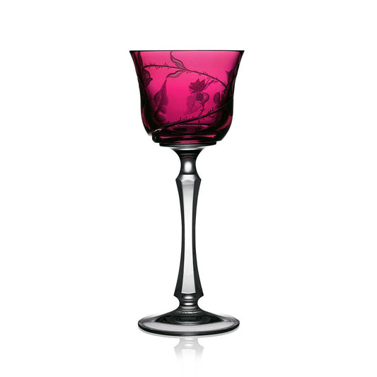 Rain Forest Raspberry Wine Hock by Varga Crystal 