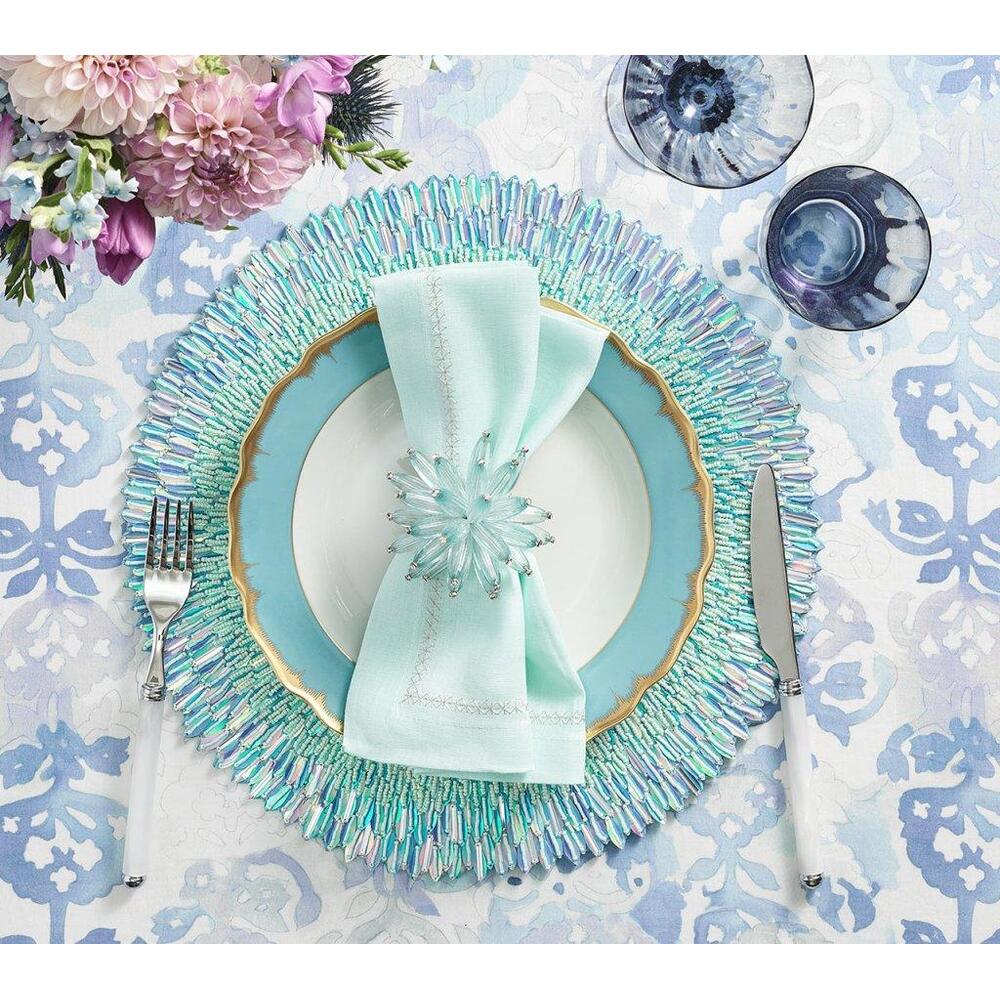 Ray Placemat - Set of 2 Periwinkle & Seafoam by Kim Seybert 6