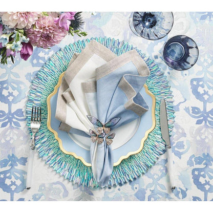 Ray Placemat - Set of 2 Periwinkle & Seafoam by Kim Seybert 7