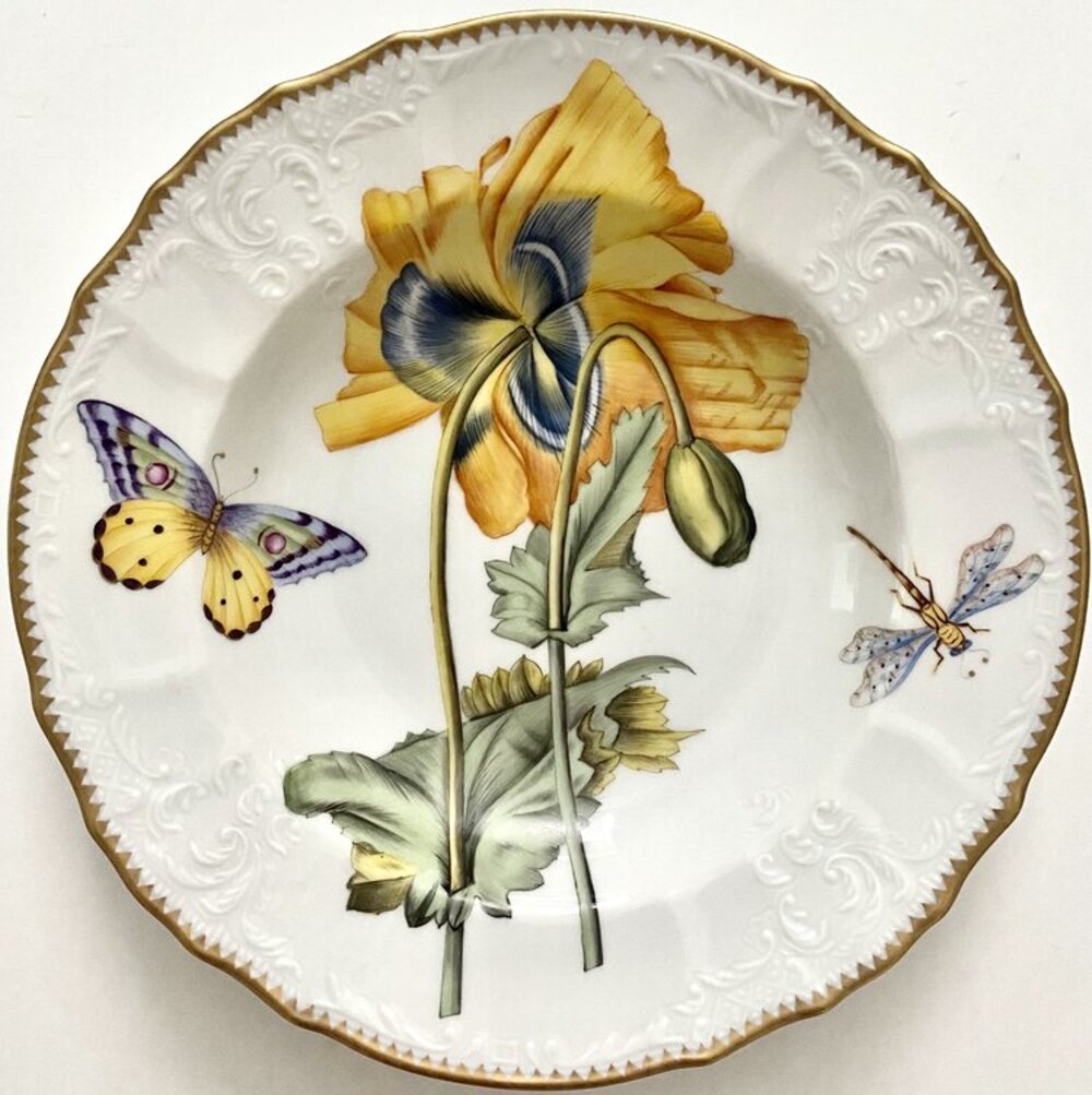 RE2 - Botanical Art Soup/Pasta Plate by Anna Weatherley