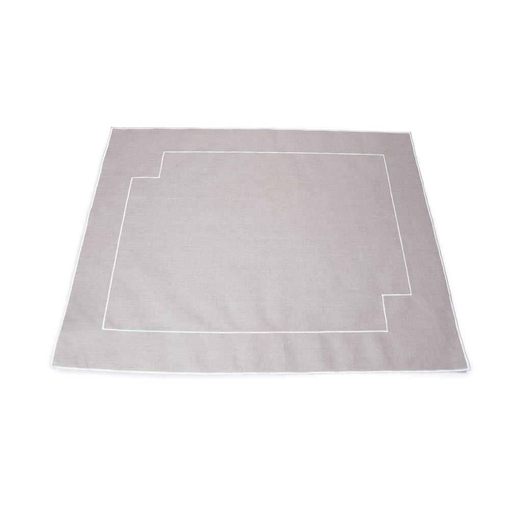 Rectangular Placemat - Grey Linen by Simon Pearce 