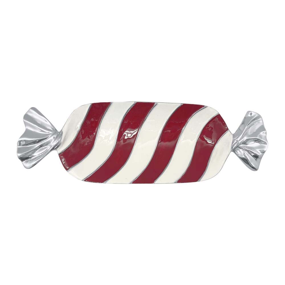 Red and White Candy Dish by Mariposa