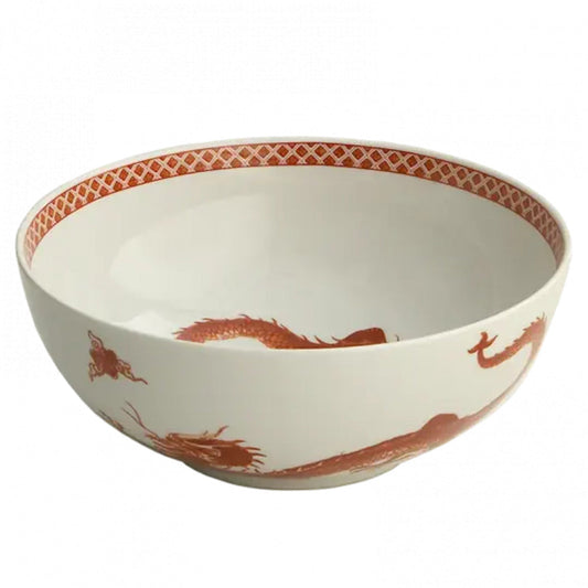 Red Dragon 9" Round Serving Bowl by Mottahedeh