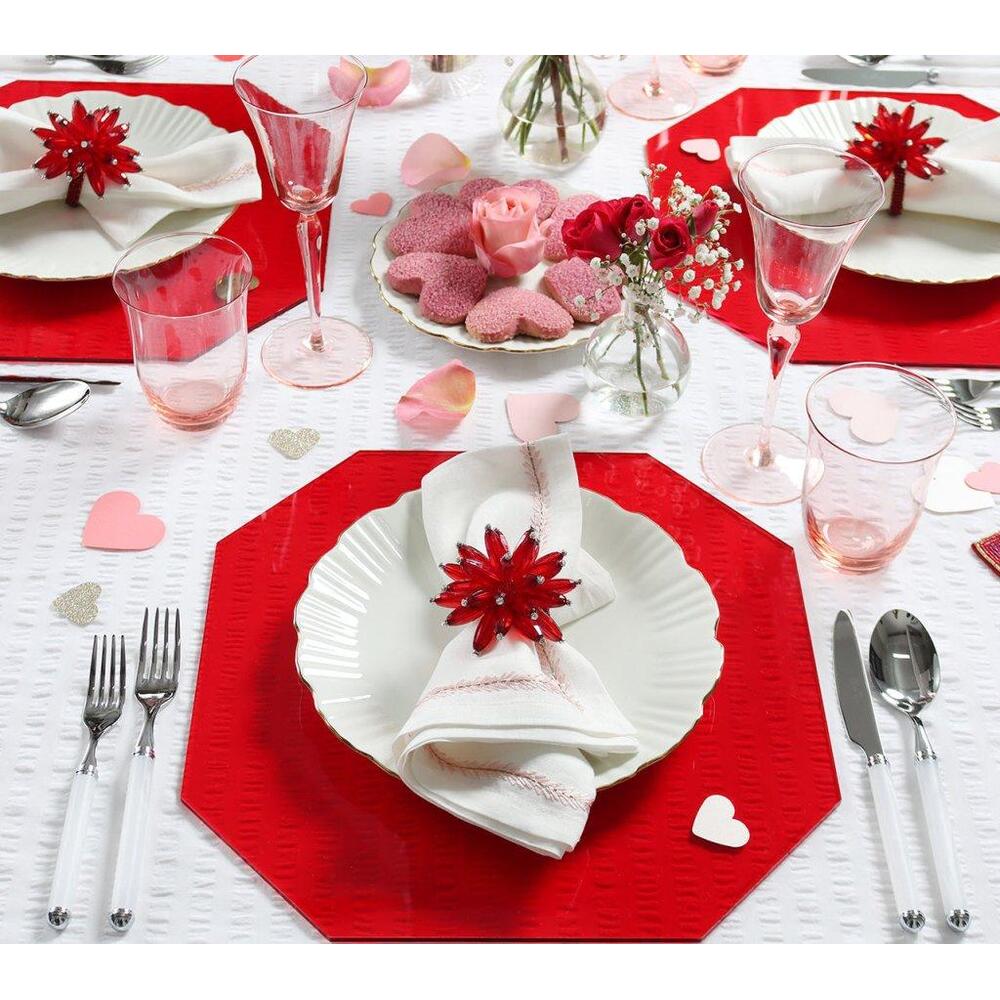 Red Placemat - Set of 4 in a Box by Kim Seybert 5