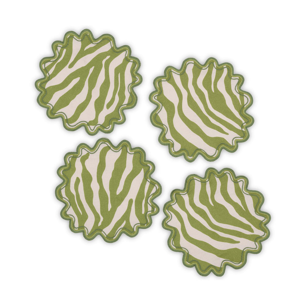 Regine Cocktail Napkin set of 4 Grass 
