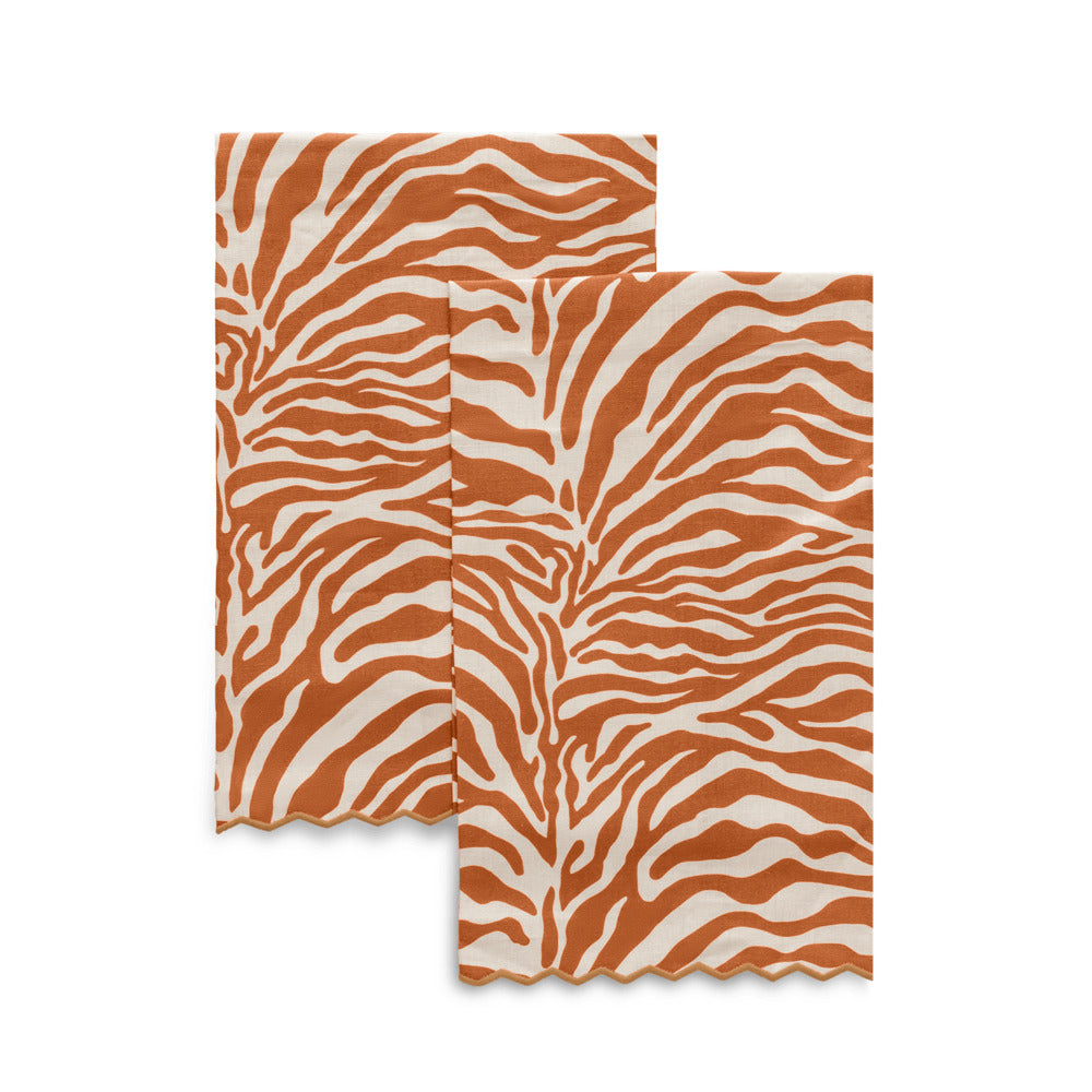 Regine Guest Towels set of 2 Persimmon 