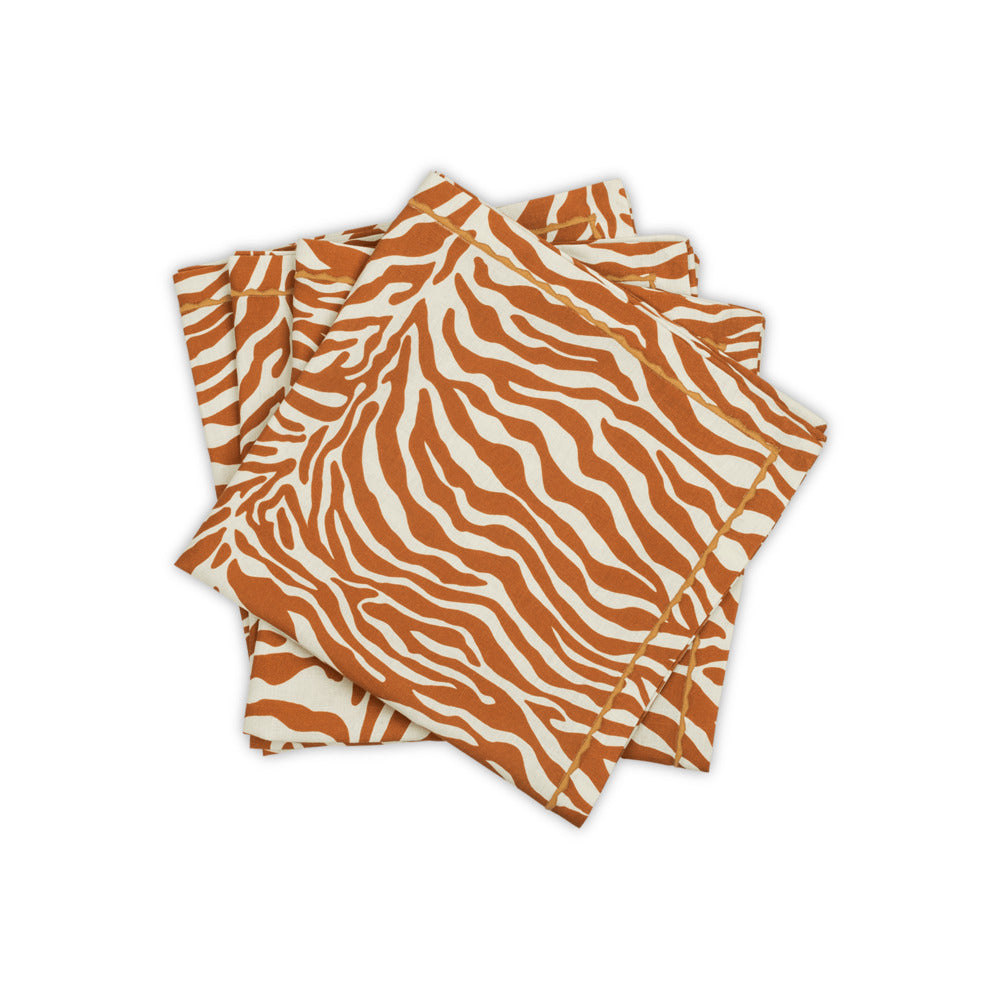 Regine Napkin set of 4 Persimmon 