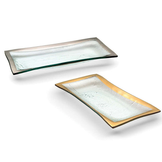 Roman 11" x 5" Antique Olive Tray by Annieglass Additional Image -1