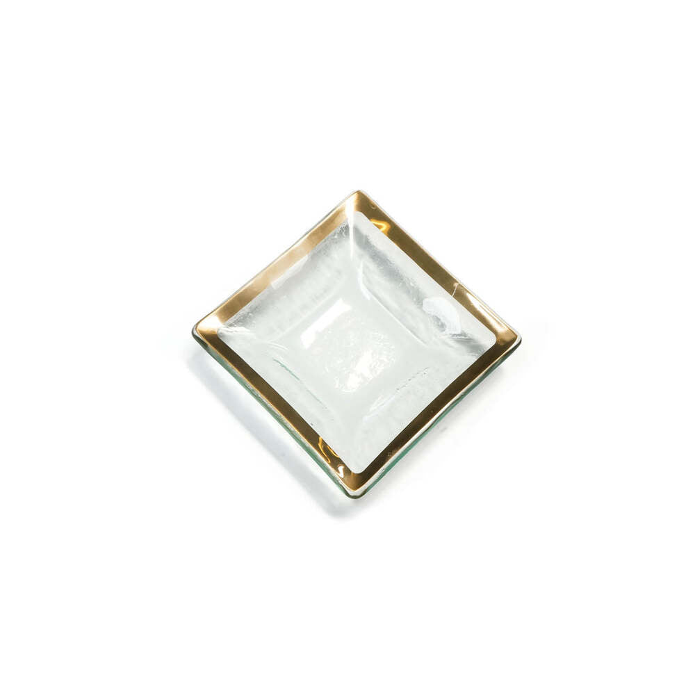 Roman Antique 5" Small Square Dish by Annieglass 