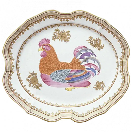 Rooster Small Platter by Mottahedeh