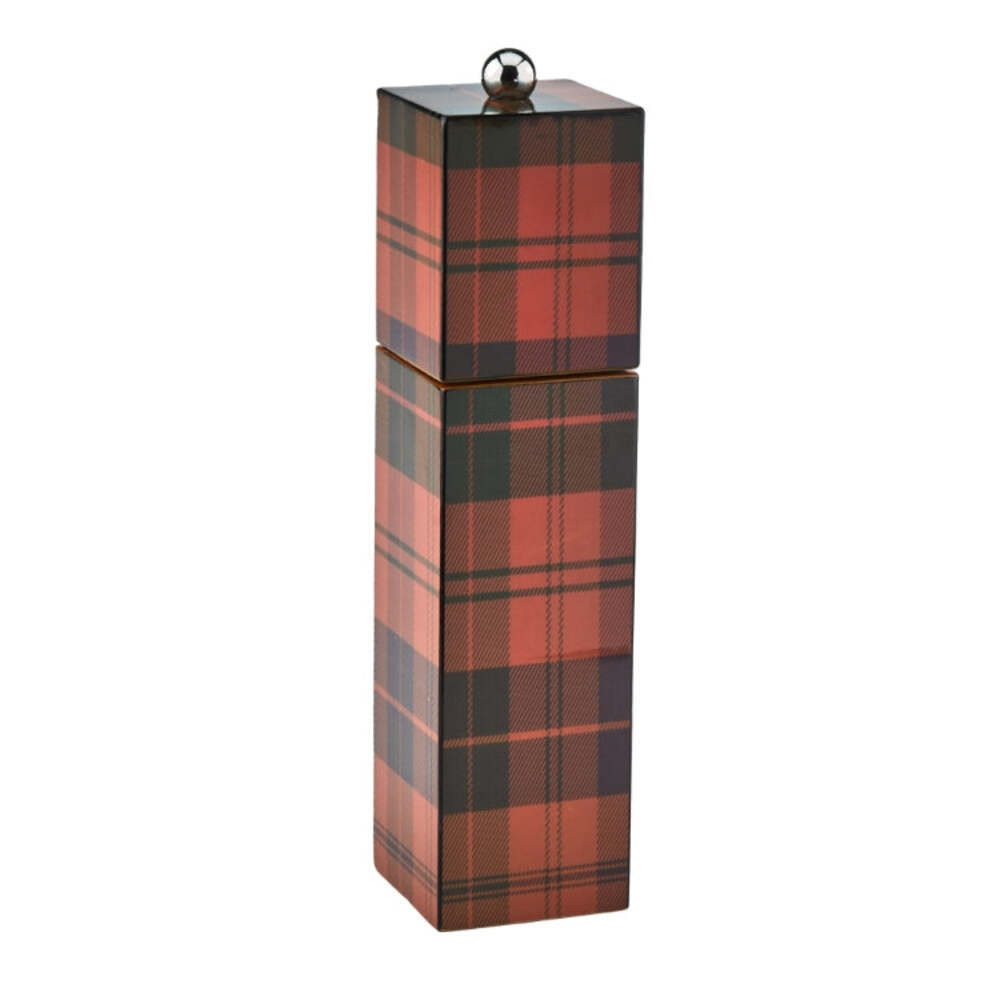 Ross Tartan Square Pillar Salt or Pepper Mill by Addison Ross 