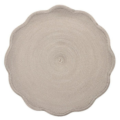 Round Scallop Placemat by Deborah Rhodes