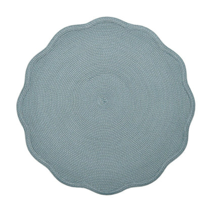 Round Scallop Placemat by Deborah Rhodes